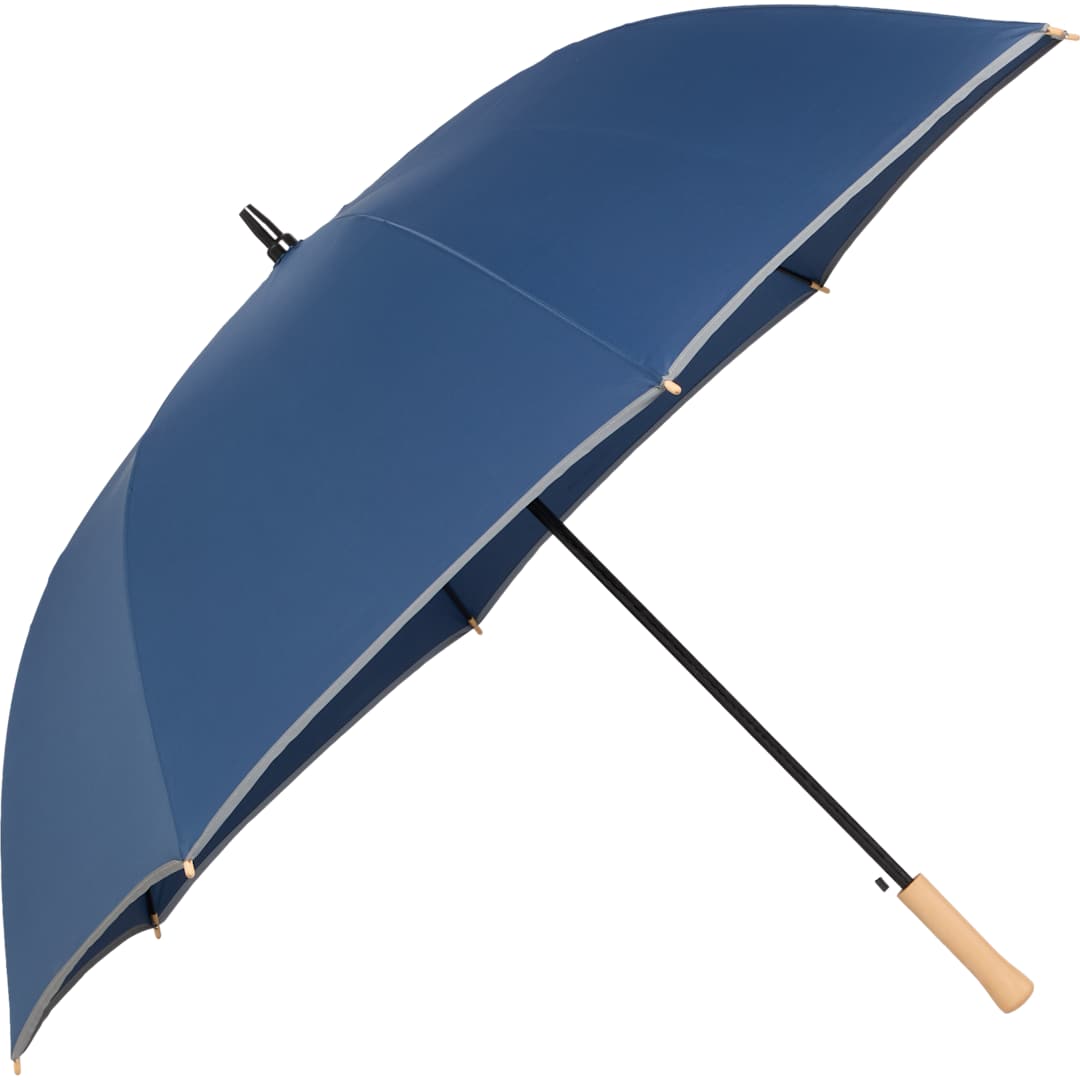 Bullet 60" Auto Open Umbrella w/ Reflective Trim - SM-8183 Blue
