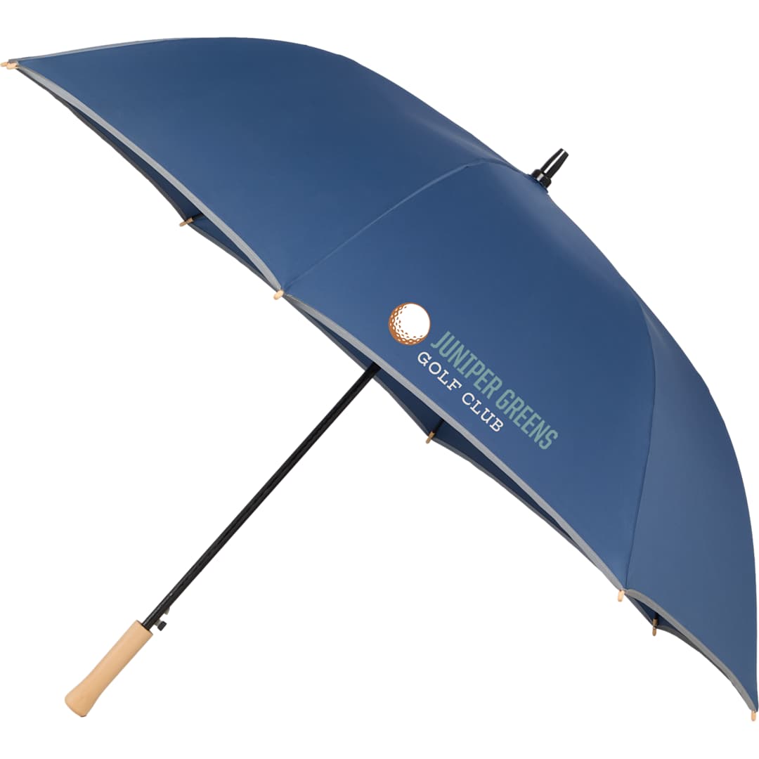 Bullet 60" Auto Open Umbrella w/ Reflective Trim - SM-8183 Blue