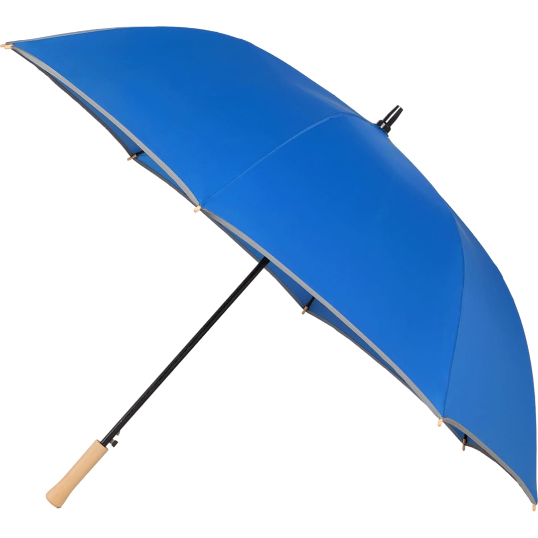 Bullet 60" Auto Open Umbrella w/ Reflective Trim - SM-8183 Blue