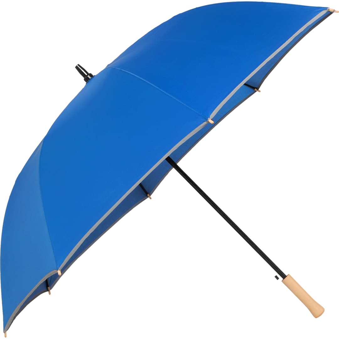 Bullet 60" Auto Open Umbrella w/ Reflective Trim - SM-8183 Blue