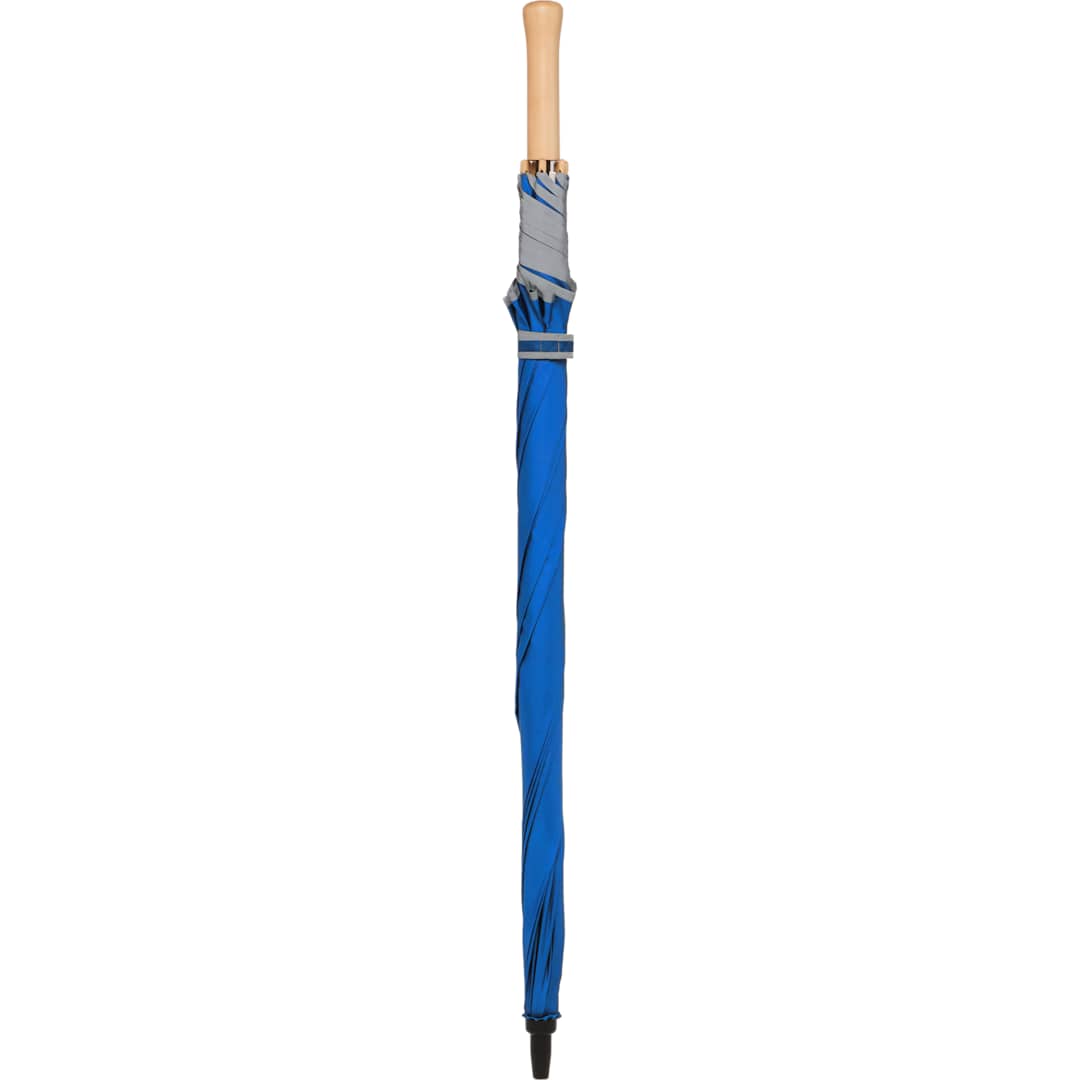 Bullet 60" Auto Open Umbrella w/ Reflective Trim - SM-8183 Blue