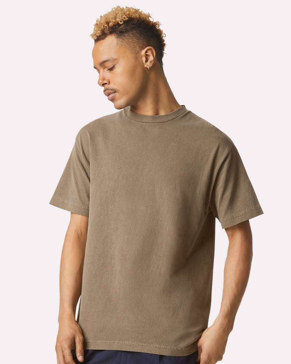 American Apparel Unisex Heavyweight Cotton Garment-Dyed Tee - 1301GD Faded Brown
