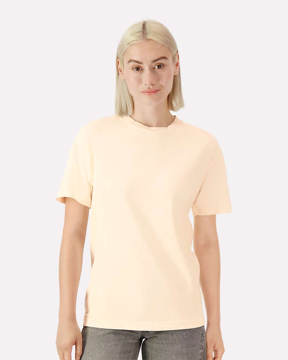 American Apparel Unisex Heavyweight Cotton Garment-Dyed Tee - 1301GD Faded Cream