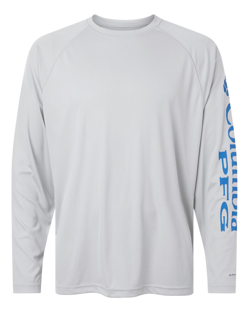 Columbia Men's PFG Terminal Tackle™ Long Sleeve T-Shirt - 212472 Cool Grey- Vivid Blue