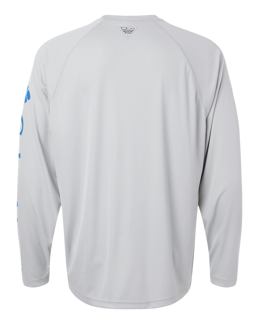 Columbia Men's PFG Terminal Tackle™ Long Sleeve T-Shirt - 212472 Cool Grey- Vivid Blue