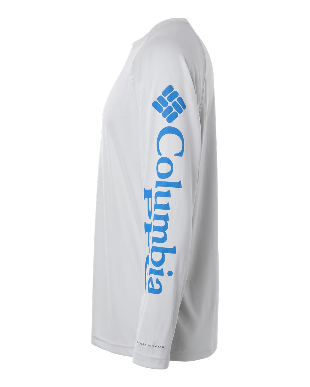 Columbia Men's PFG Terminal Tackle™ Long Sleeve T-Shirt - 212472 Cool Grey- Vivid Blue