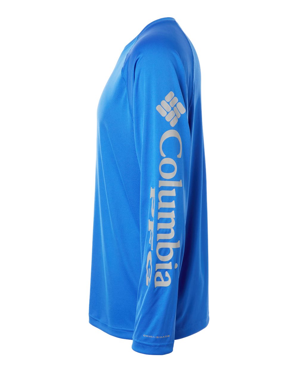 Columbia Men's PFG Terminal Tackle™ Long Sleeve T-Shirt - 212472 Vivid Blue- Cool Grey