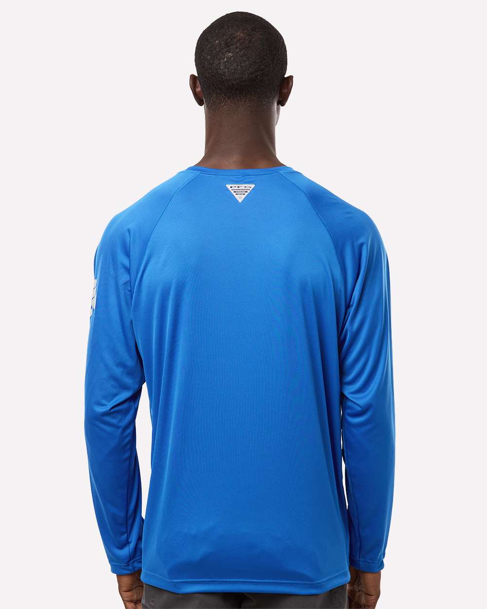 Columbia Men's PFG Terminal Tackle™ Long Sleeve T-Shirt - 212472 Vivid Blue- Cool Grey