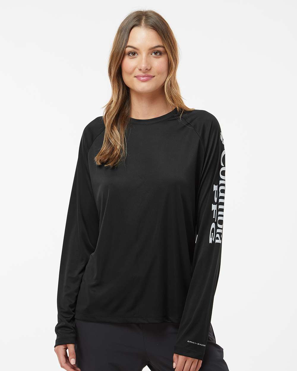Columbia Women's PFG Tidal Tee™ II Long Sleeve - 212485 Black- Cirrus Grey