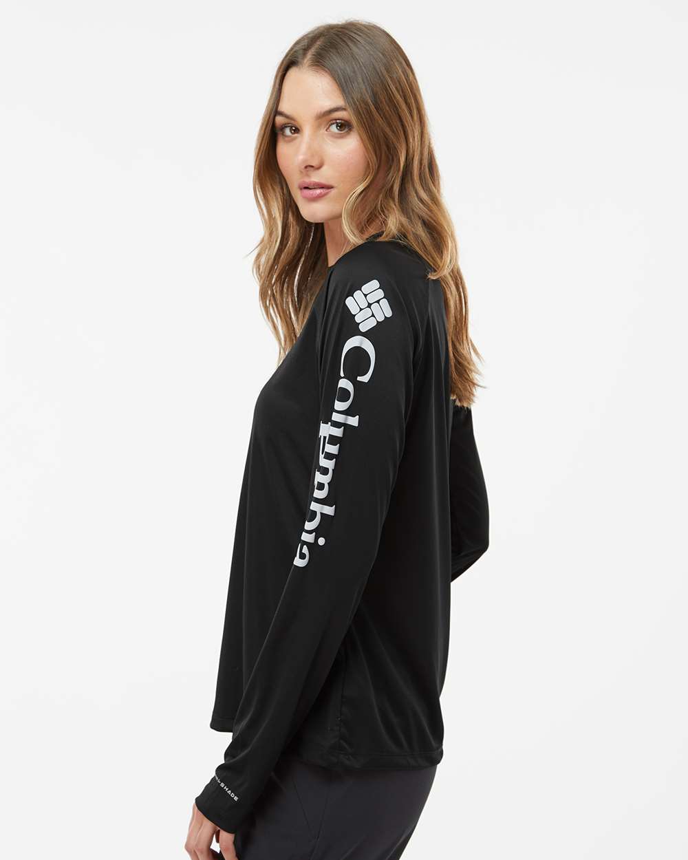 Columbia Women's PFG Tidal Tee™ II Long Sleeve - 212485 Black- Cirrus Grey