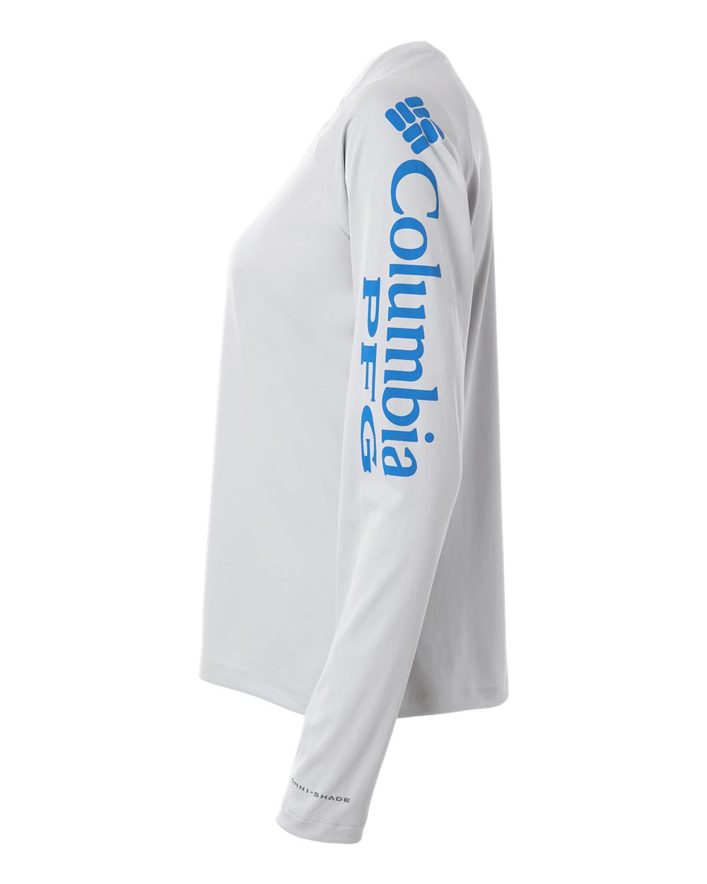 Columbia Women's PFG Tidal Tee™ II Long Sleeve - 212485 Cool Grey- Vivid Blue