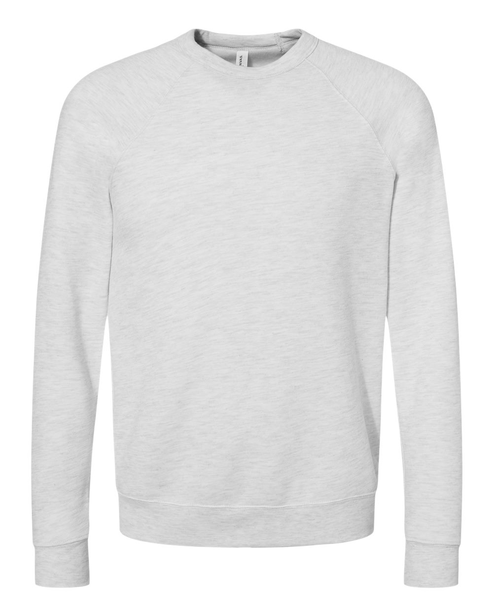 BELLA + CANVAS Unisex Sponge Fleece Raglan Crewneck Sweatshirt - 3901 Ash