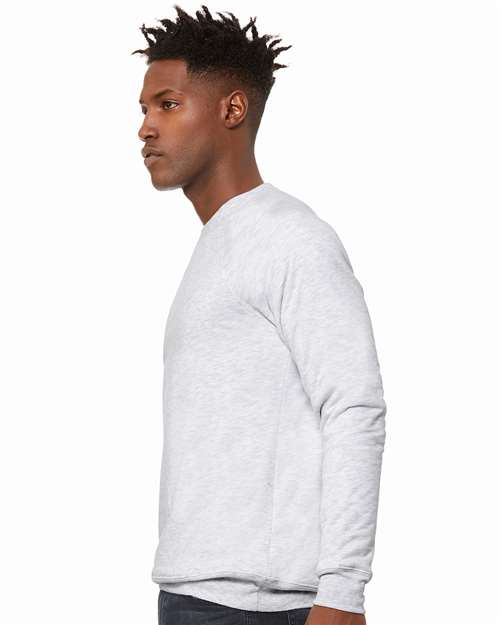 BELLA + CANVAS Unisex Sponge Fleece Raglan Crewneck Sweatshirt - 3901 Ash