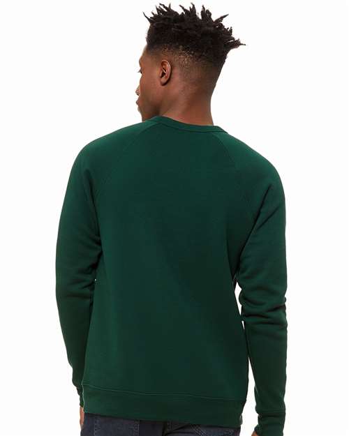 BELLA + CANVAS Unisex Sponge Fleece Raglan Crewneck Sweatshirt - 3901 Forest