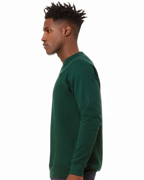 BELLA + CANVAS Unisex Sponge Fleece Raglan Crewneck Sweatshirt - 3901 Forest