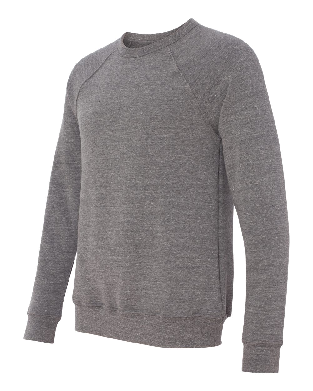 BELLA + CANVAS Unisex Sponge Fleece Raglan Crewneck Sweatshirt - 3901 Grey Triblend
