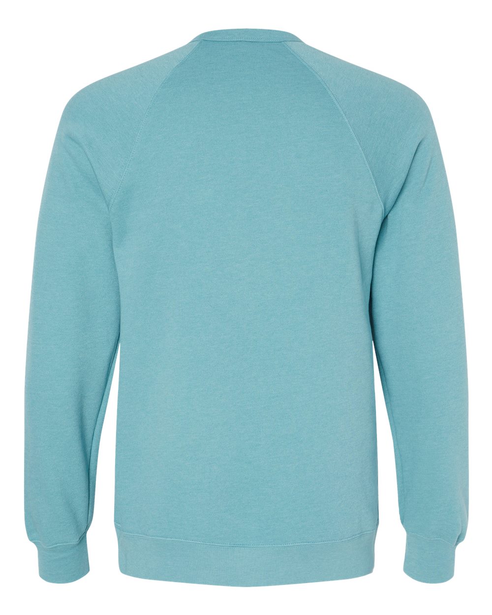 BELLA + CANVAS Unisex Sponge Fleece Raglan Crewneck Sweatshirt - 3901 Heather Blue Lagoon