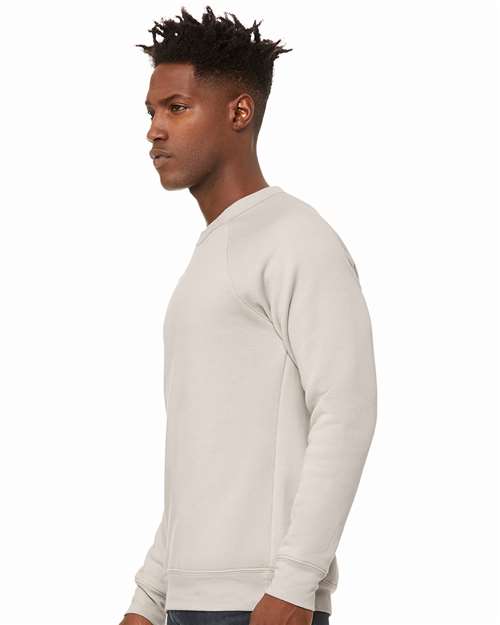 BELLA + CANVAS Unisex Sponge Fleece Raglan Crewneck Sweatshirt - 3901 Heather Dust