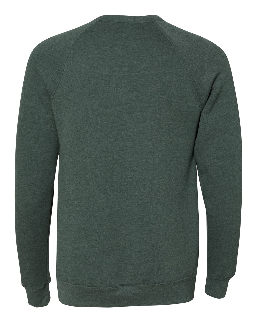 BELLA + CANVAS Unisex Sponge Fleece Raglan Crewneck Sweatshirt - 3901 Heather Forest