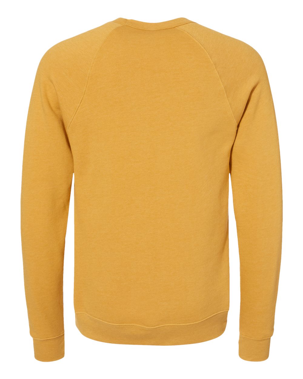 BELLA + CANVAS Unisex Sponge Fleece Raglan Crewneck Sweatshirt - 3901 Heather Mustard