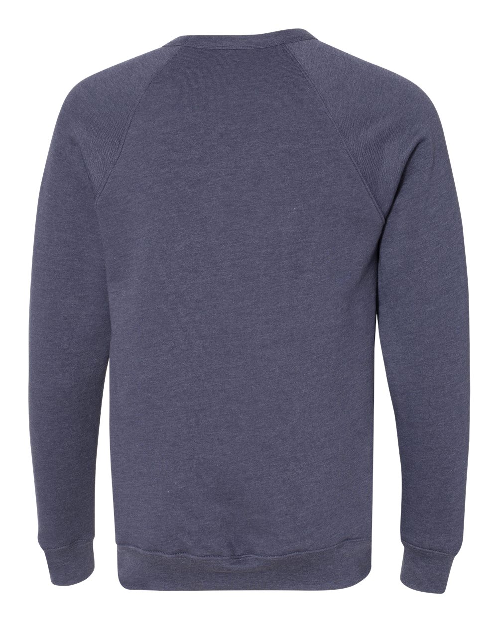 BELLA + CANVAS Unisex Sponge Fleece Raglan Crewneck Sweatshirt - 3901 Heather Navy
