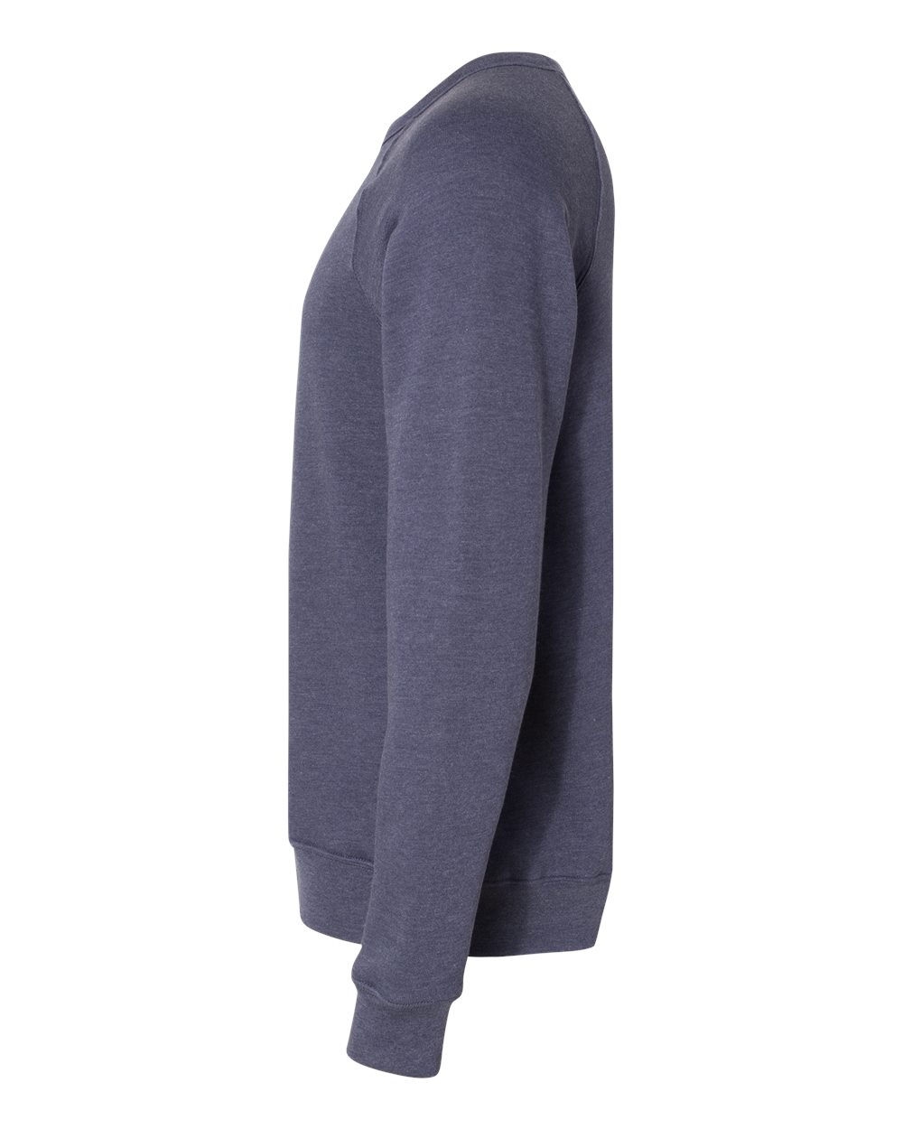 BELLA + CANVAS Unisex Sponge Fleece Raglan Crewneck Sweatshirt - 3901 Heather Navy