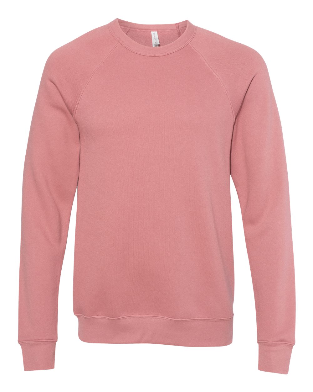BELLA + CANVAS Unisex Sponge Fleece Raglan Crewneck Sweatshirt - 3901 Mauve