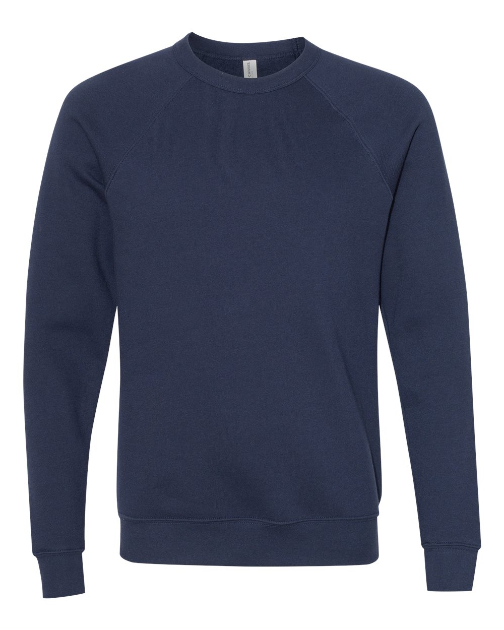 BELLA + CANVAS Unisex Sponge Fleece Raglan Crewneck Sweatshirt - 3901 Navy