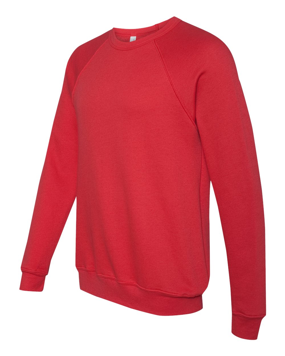 BELLA + CANVAS Unisex Sponge Fleece Raglan Crewneck Sweatshirt - 3901 Red