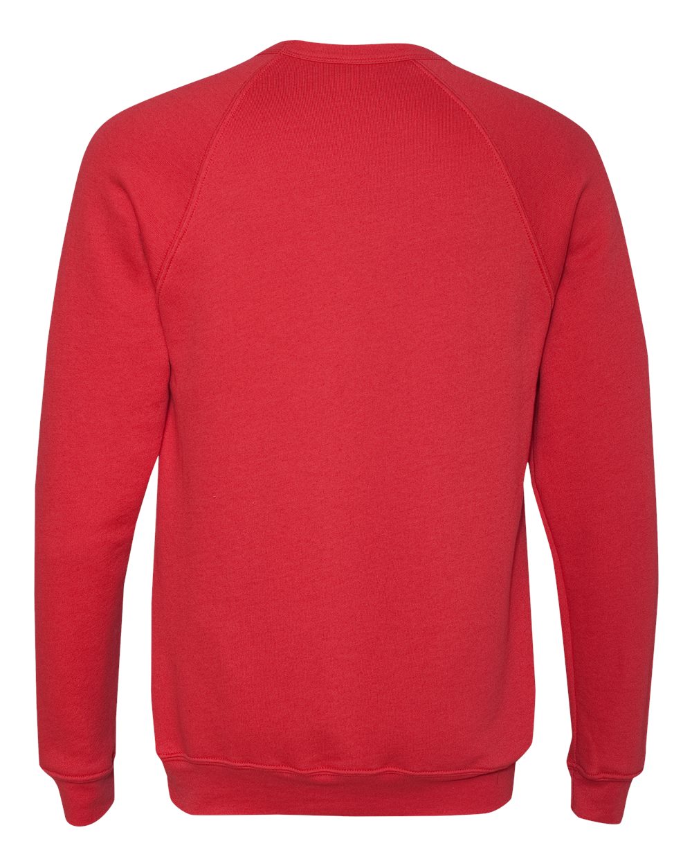 BELLA + CANVAS Unisex Sponge Fleece Raglan Crewneck Sweatshirt - 3901 Red