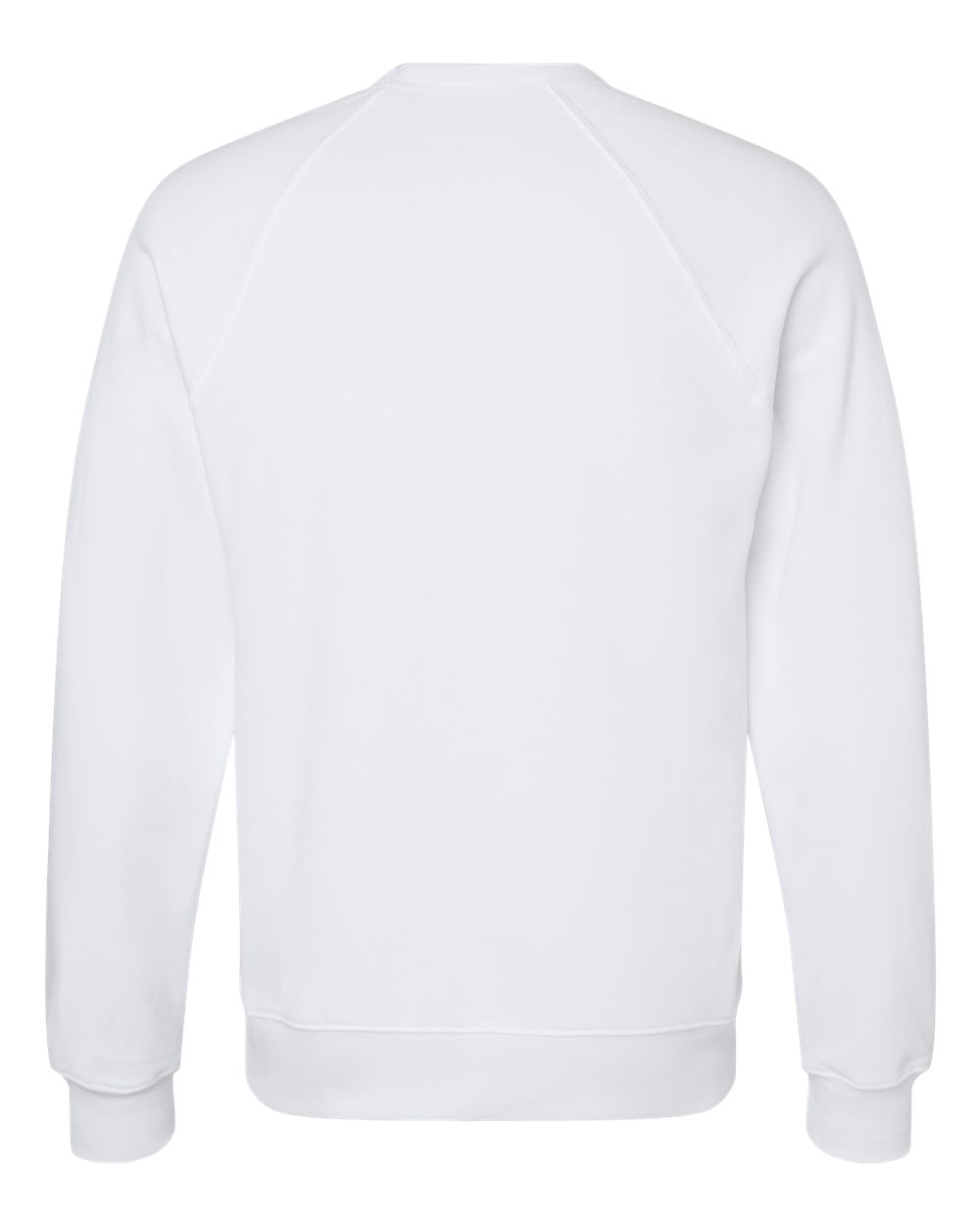 BELLA + CANVAS Unisex Sponge Fleece Raglan Crewneck Sweatshirt - 3901 White