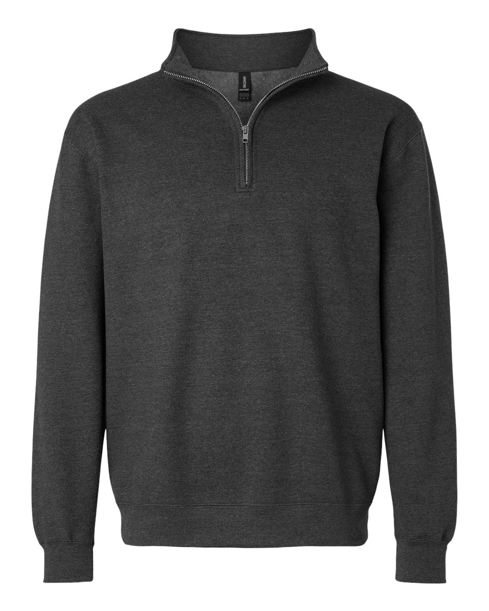 Gildan Unisex Heavy Blend™ Quarter-Zip Sweatshirt - 18810 Fan Charcoal Heather