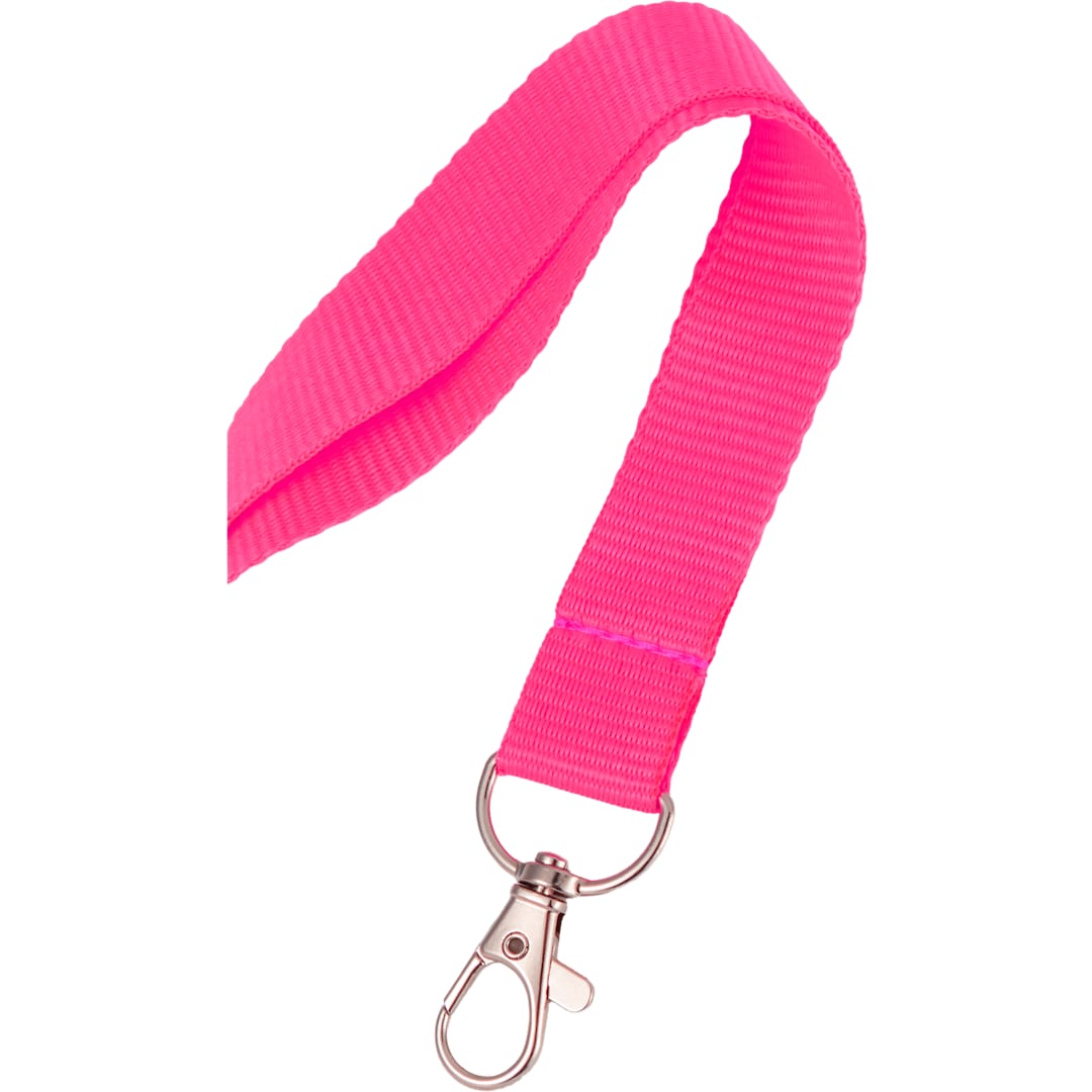 Neon Recycled Lanyard - SM-2477 Pink