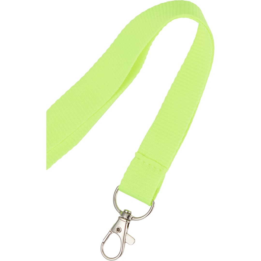 Neon Recycled Lanyard - SM-2477 Yellow