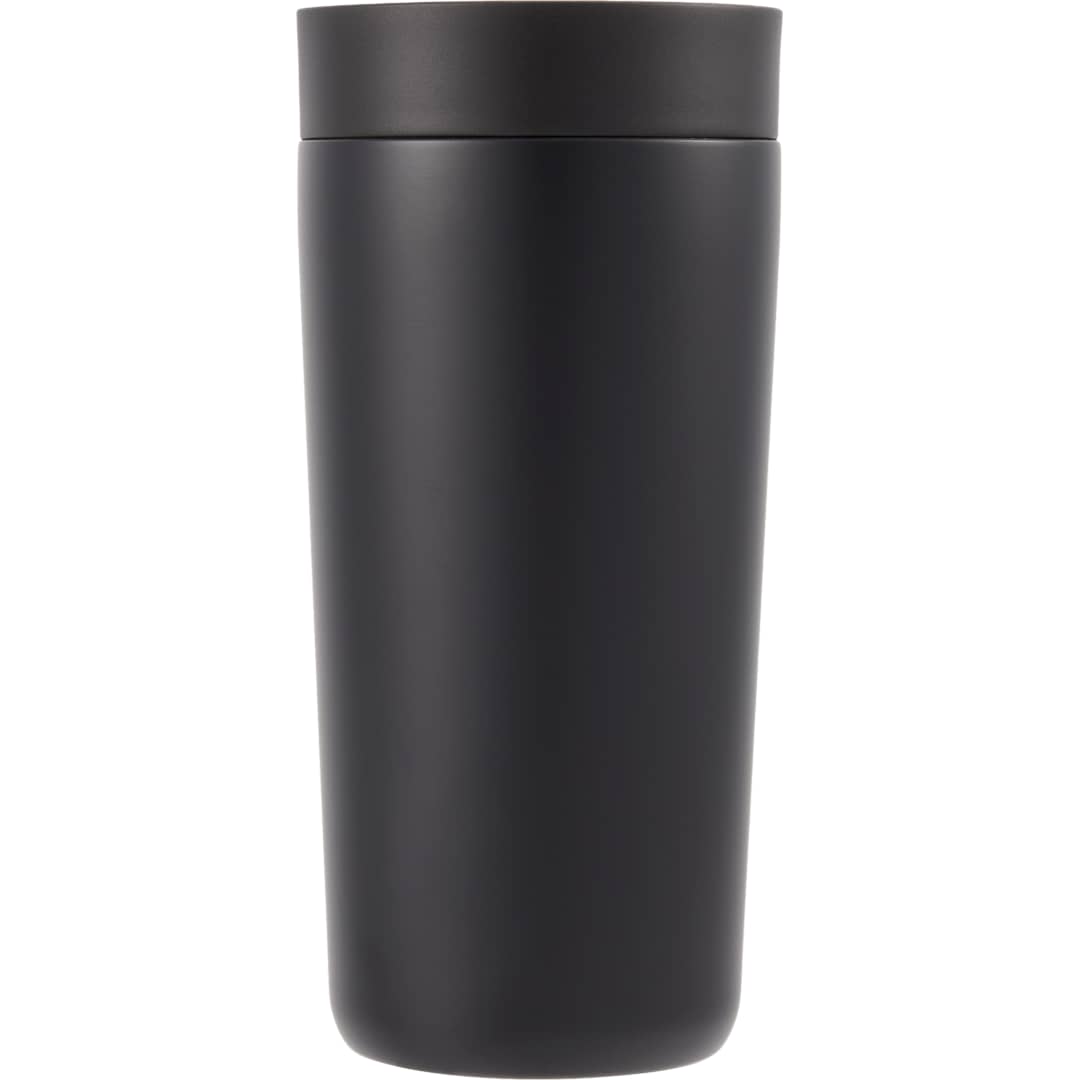 Maddie Recycled SS Vacuum Tumbler w/ 360 Lid 16oz - SM-6564 Black