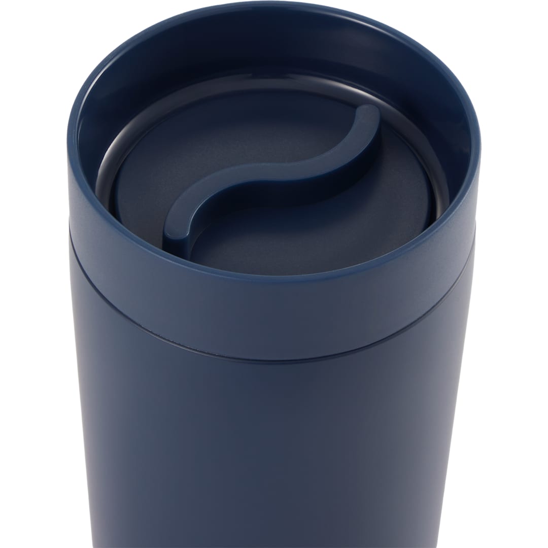 Maddie Recycled SS Vacuum Tumbler w/ 360 Lid 16oz - SM-6564 Blue