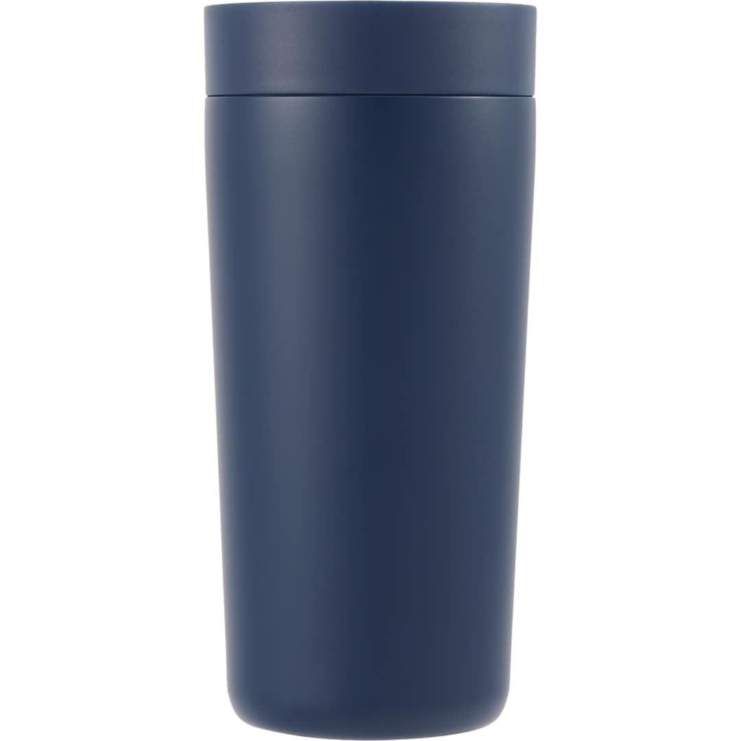 Maddie Recycled SS Vacuum Tumbler w/ 360 Lid 16oz - SM-6564 Blue
