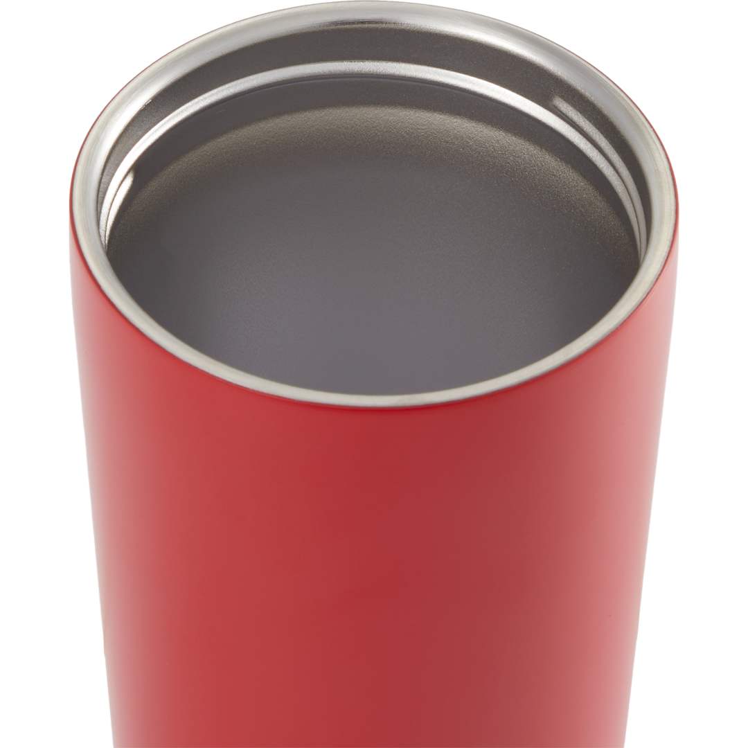 Maddie Recycled SS Vacuum Tumbler w/ 360 Lid 16oz - SM-6564 Red