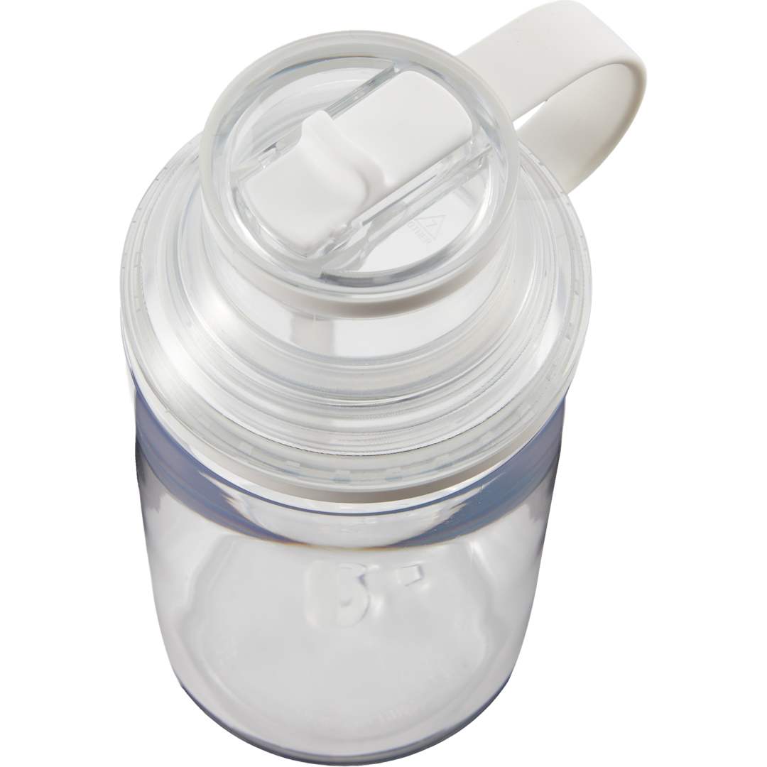 Zach Recycled RPET Sports Bottle w/ Straw 22oz - SM-6567 Clear