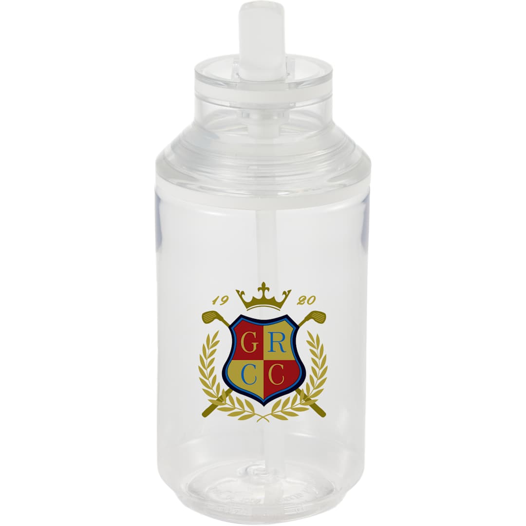 Zach Recycled RPET Sports Bottle w/ Straw 22oz - SM-6567 Clear