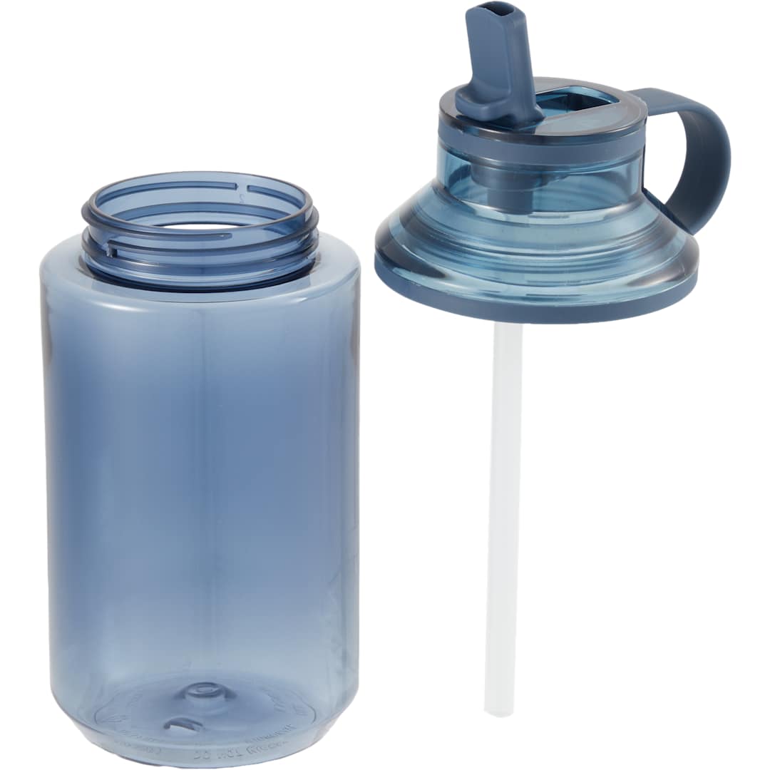 Zach Recycled RPET Sports Bottle w/ Straw 22oz - SM-6567 Blue