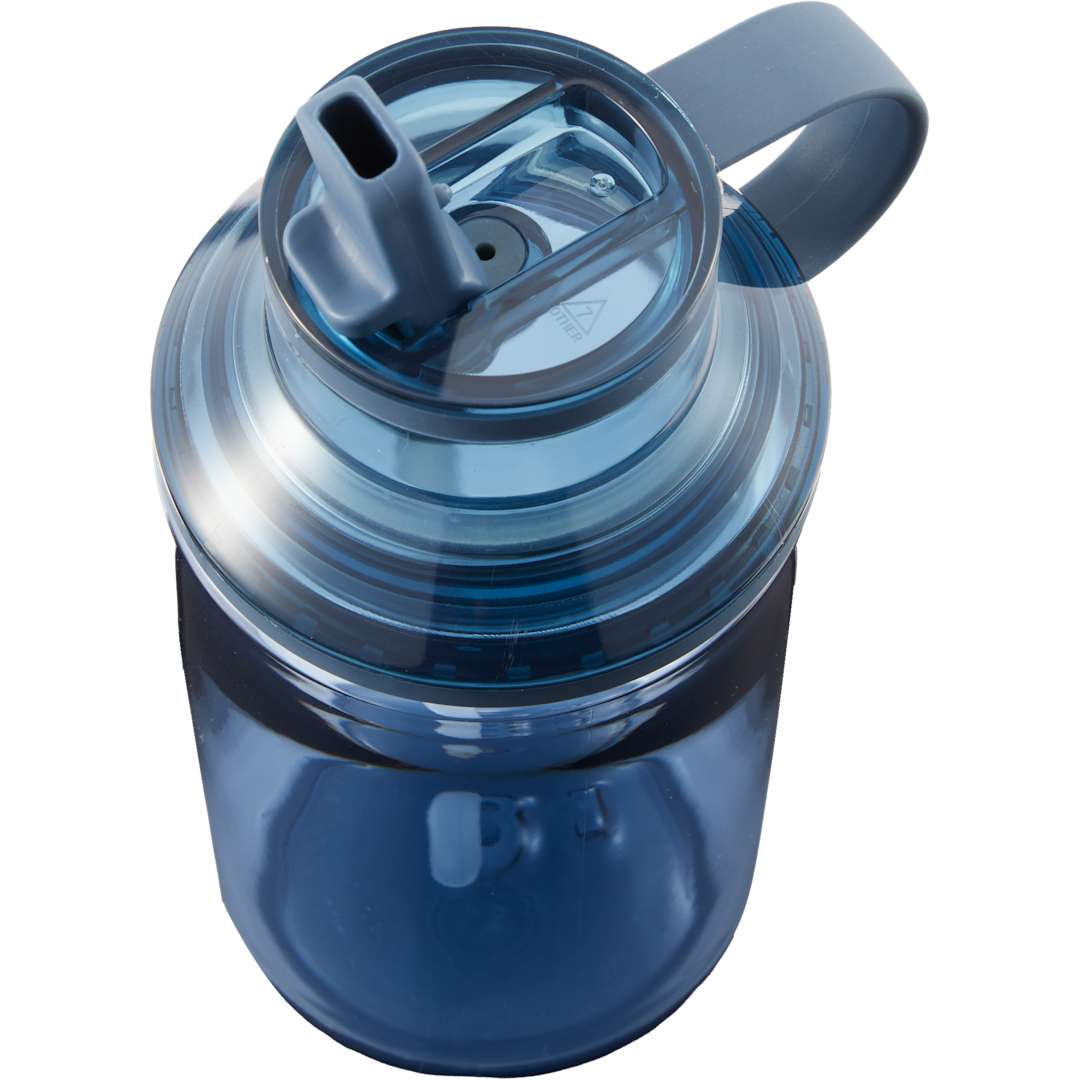 Zach Recycled RPET Sports Bottle w/ Straw 22oz - SM-6567 Blue