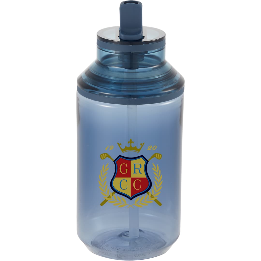 Zach Recycled RPET Sports Bottle w/ Straw 22oz - SM-6567 Blue
