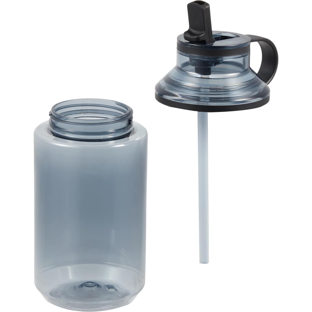 Zach Recycled RPET Sports Bottle w/ Straw 22oz - SM-6567 Gray