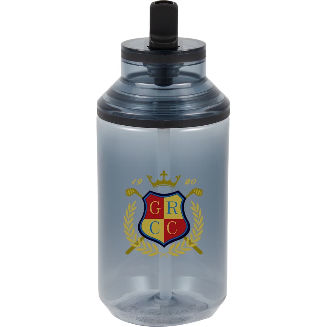 Zach Recycled RPET Sports Bottle w/ Straw 22oz - SM-6567 Gray