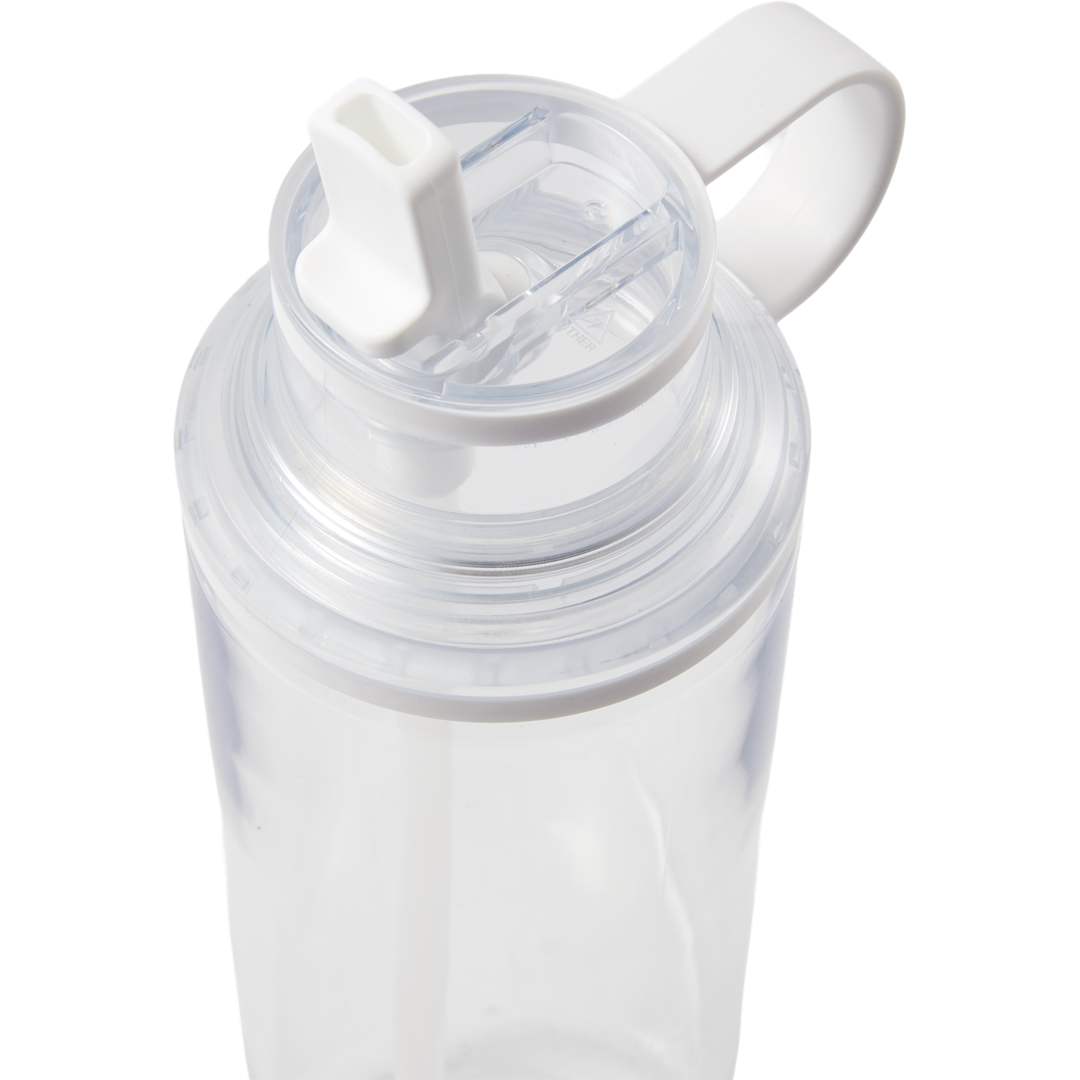 Carol Recycled RPET Sports Bottle w/ Straw 30oz - SM-6570 Clear