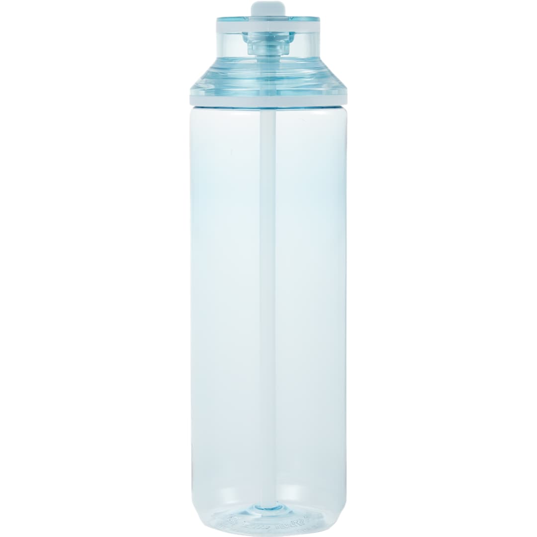 Carol Recycled RPET Sports Bottle w/ Straw 30oz - SM-6570 Blue