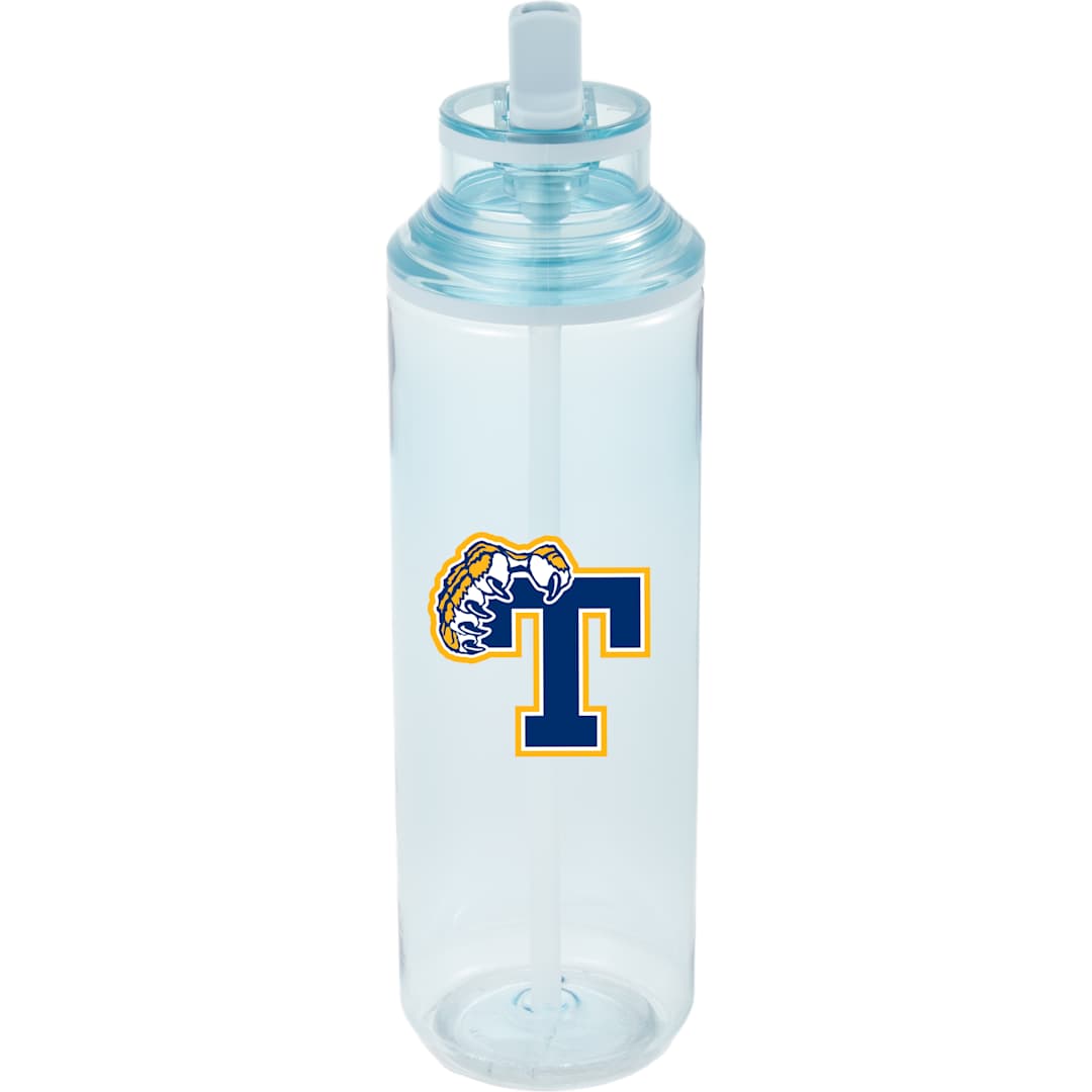 Carol Recycled RPET Sports Bottle w/ Straw 30oz - SM-6570 Blue