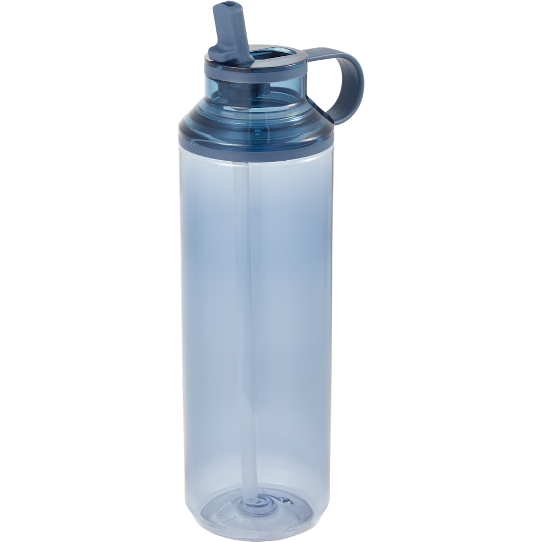 Carol Recycled RPET Sports Bottle w/ Straw 30oz - SM-6570 Blue