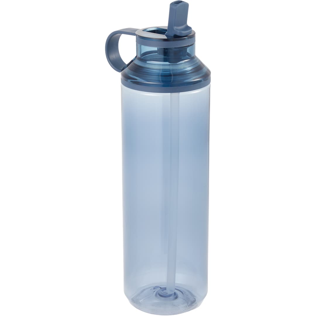 Carol Recycled RPET Sports Bottle w/ Straw 30oz - SM-6570 Blue